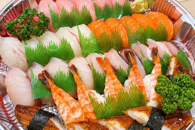 つなぐの実写真：夏の行事で用意したお寿司